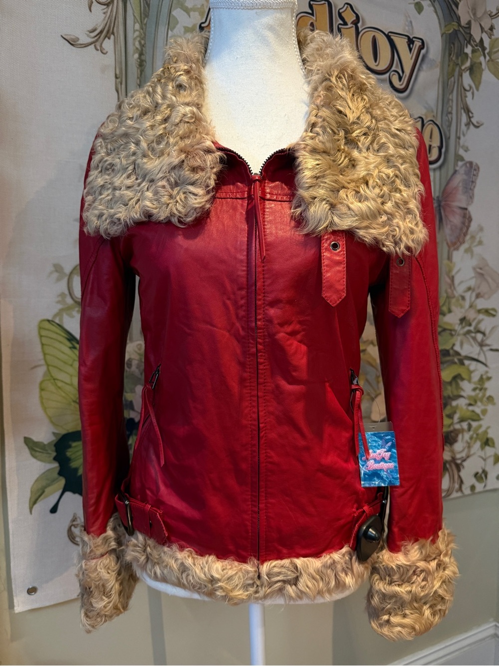 Goat Fur Leather Jacket
